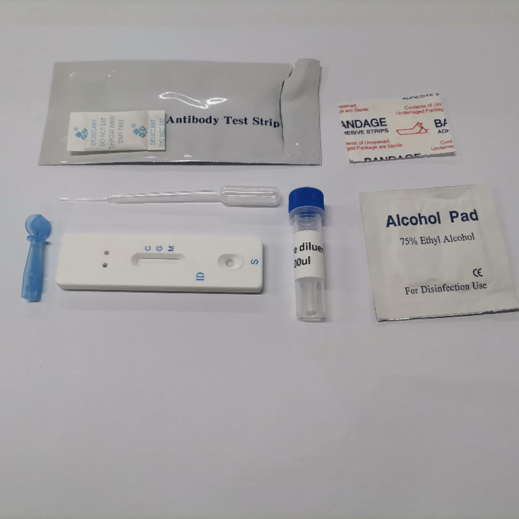 Covid-2019 कोलोइडल गोल्ड एन्टिबडी किट Igm Igg Rapid Antigen Test Kit